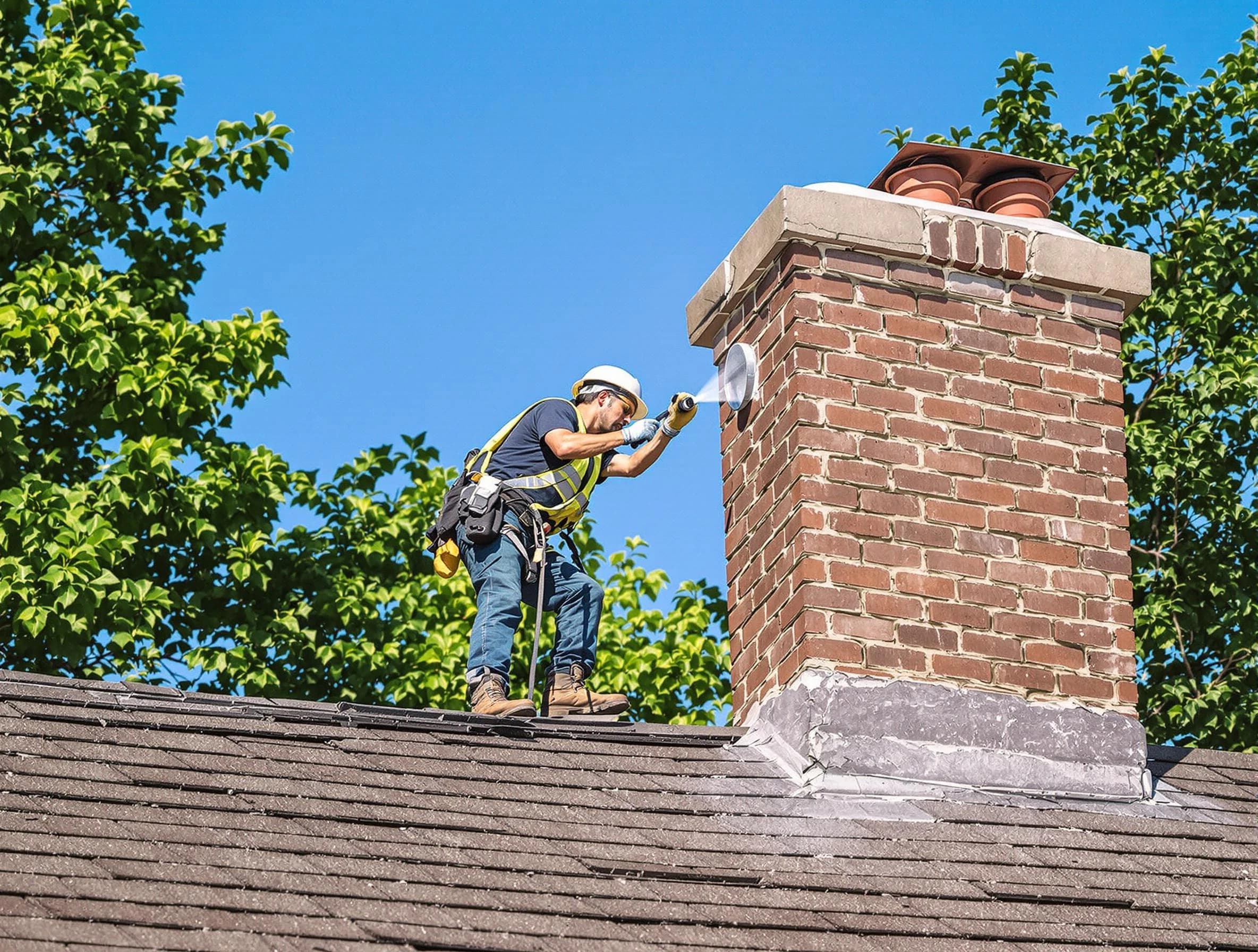 Fair Oaks Chimney Sweep performing an inspection with advanced tools in Fair Oaks, GA