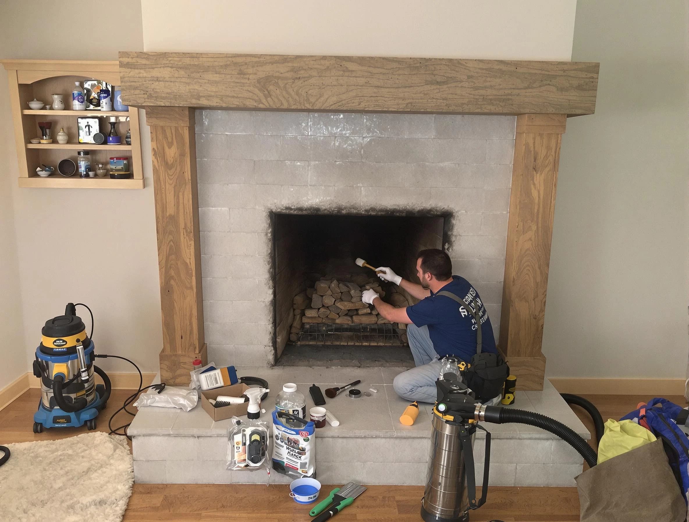 Detailed creosote removal process by Fair Oaks Chimney Sweep in Fair Oaks, GA