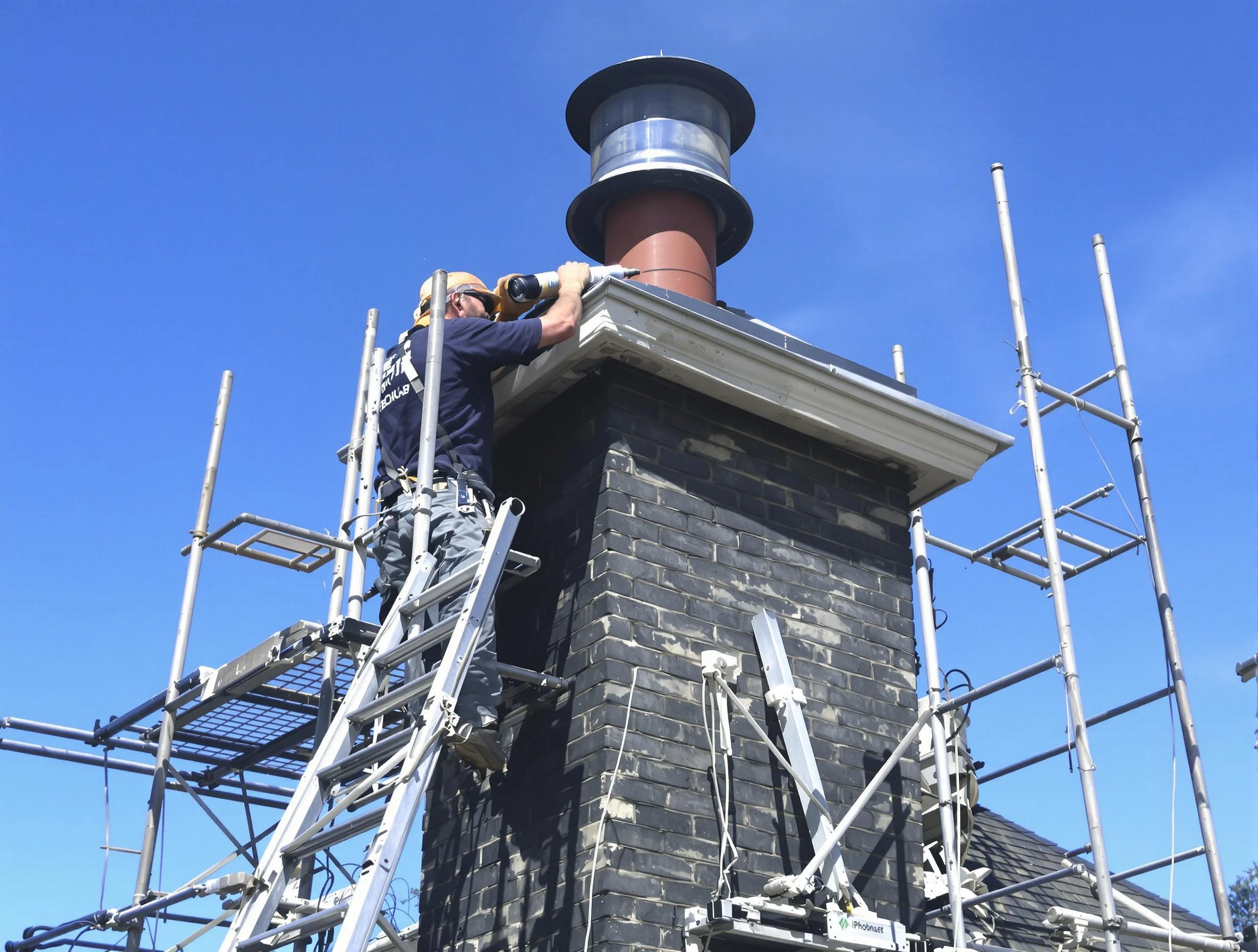 Sturdy chimney crown finished by Fair Oaks Chimney Sweep in Fair Oaks, GA