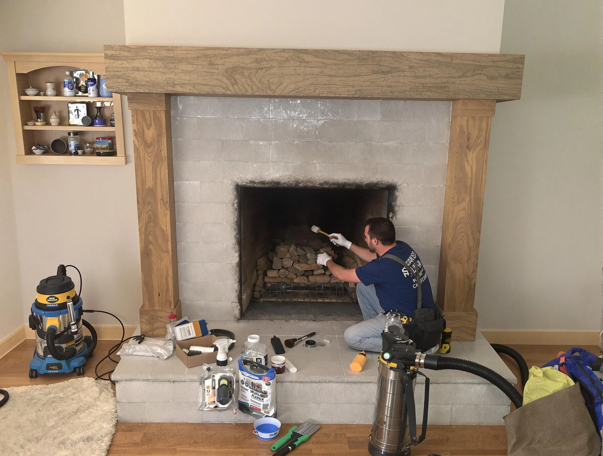 Detailed creosote removal process by Fair Oaks Chimney Sweep in Fair Oaks, GA